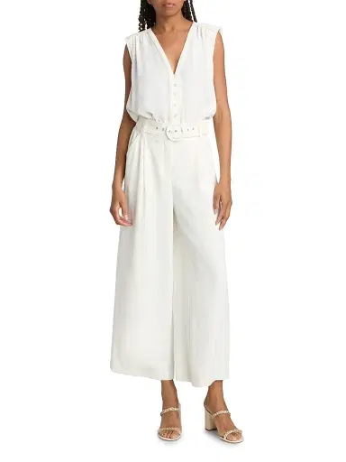 Ramy Brook Women's Astrid Sleeveless Jumpsuit - Ivory - Size XS | Thumbnail 3 Ramy Brook Women's Astrid Sleeveless Jumpsuit - Ivory - Size XS | Thumbnail 3