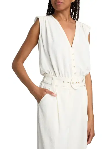 Ramy Brook Women's Astrid Sleeveless Jumpsuit - Ivory - Size XS | Thumbnail 6 Ramy Brook Women's Astrid Sleeveless Jumpsuit - Ivory - Size XS | Thumbnail 6