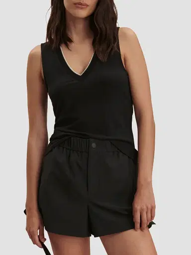 Varley Women's Corby Rib-Knit Plunging V-Neck Tank | Thumbnail 5 Varley Women's Corby Rib-Knit Plunging V-Neck Tank | Thumbnail 5