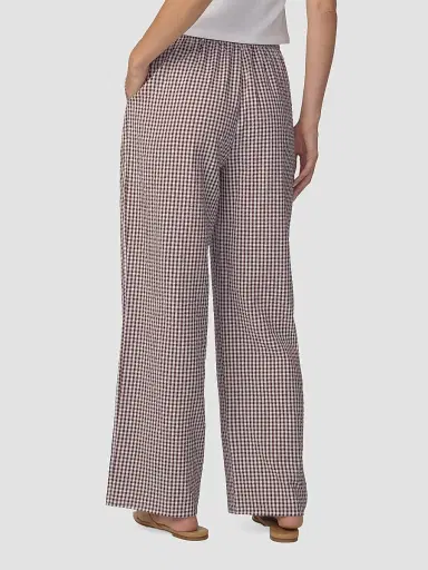 Joe's Jeans Women's The Brynn Gingham Cotton-Blend Wide-Leg Ankle Pants | Thumbnail 3