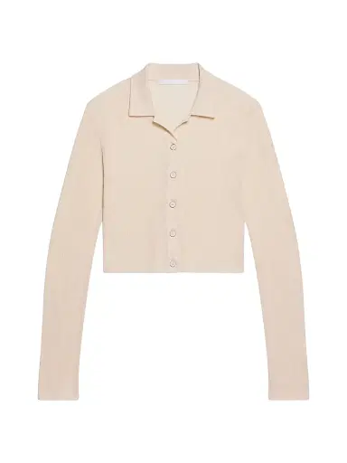 Helmut Lang Women's Raw Edge Linen-Blend Knit Cardigan | Thumbnail 1 Helmut Lang Women's Raw Edge Linen-Blend Knit Cardigan | Thumbnail 1