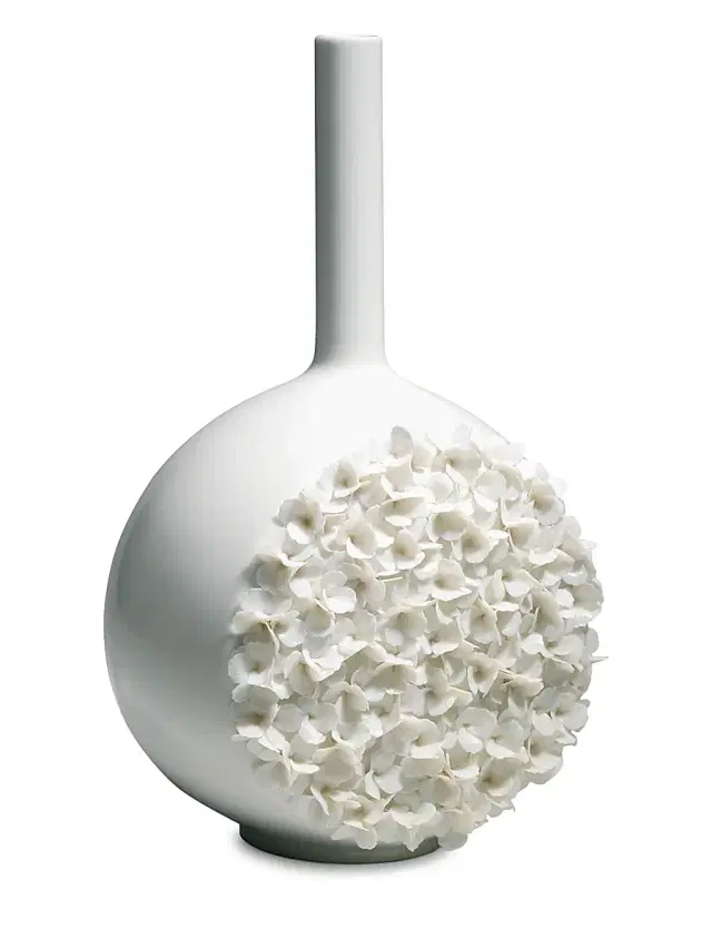 Lladro Canvas Flowers Tapestry Vase
