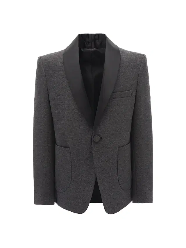 Moustache Little Boy's & Boy's Shawl Lapel Blazer - Grey