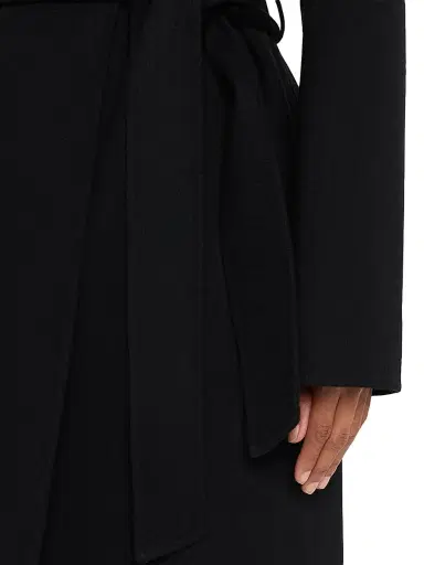 Sofia Cashmere Women's Double-Face Wool-Cashmere Wrap Coat - Black | Thumbnail 5 Sofia Cashmere Women's Double-Face Wool-Cashmere Wrap Coat - Black | Thumbnail 5