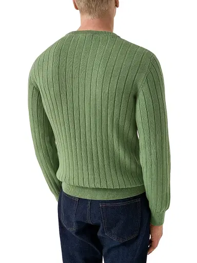 Eton Men's Knit Crewneck Sweater - Green - Size XXL | Thumbnail 3
