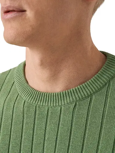 Eton Men's Knit Crewneck Sweater - Green - Size XXL | Thumbnail 4
