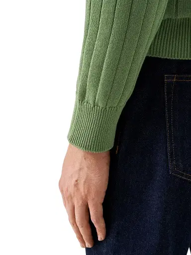 Eton Men's Knit Crewneck Sweater - Green - Size XXL | Thumbnail 5