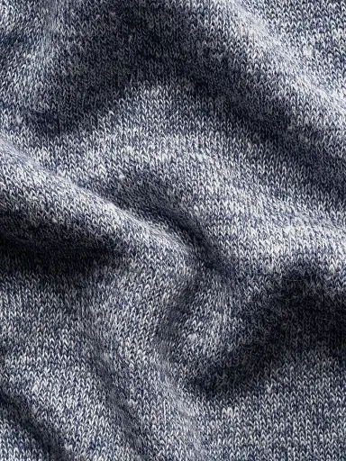 Eton Men's Linen-Cotton Fine Knit Polo Shirt - Dark Blue | Thumbnail 7 Eton Men's Linen-Cotton Fine Knit Polo Shirt - Dark Blue | Thumbnail 7