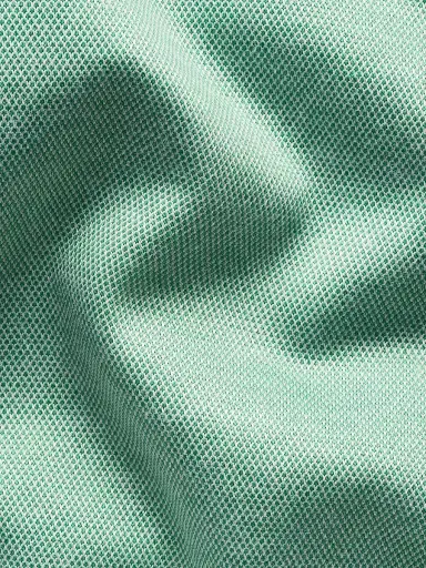 Eton Men's Knitted Cotton Polo Shirt - Green - Size XL | Thumbnail 7