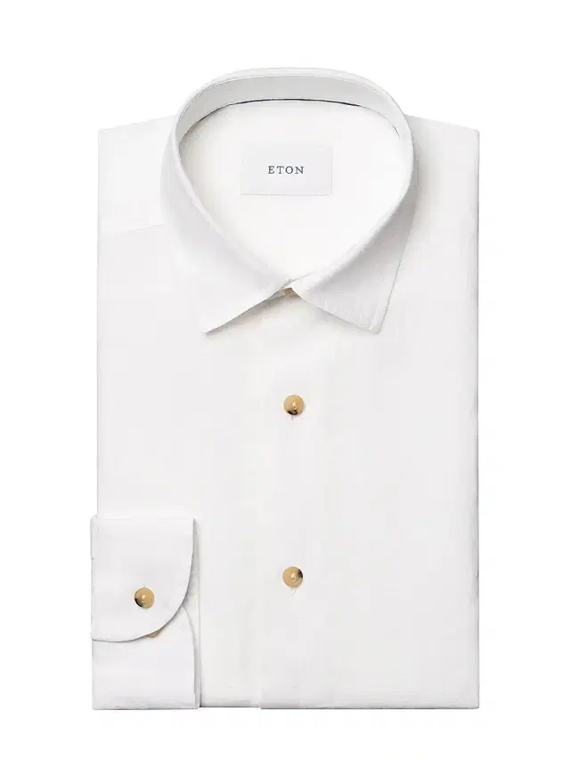 Men's Solid Linen Button-Down Shirt - White