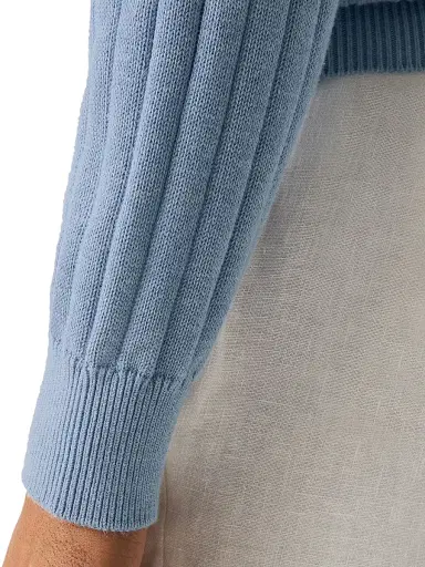 Eton Men's Knit Crewneck Sweater - Light Blue | Thumbnail 5