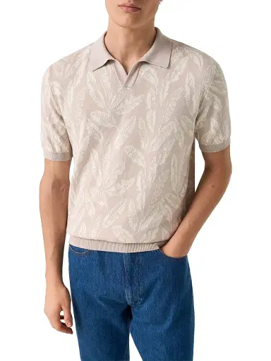 Eton Men's Jacquard Knit Polo Sweater | Thumbnail 2