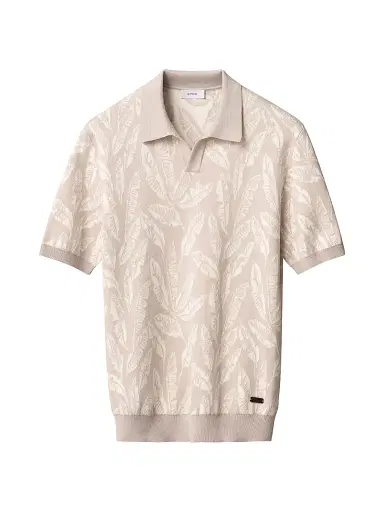 Eton Men's Jacquard Knit Polo Sweater | Thumbnail 1