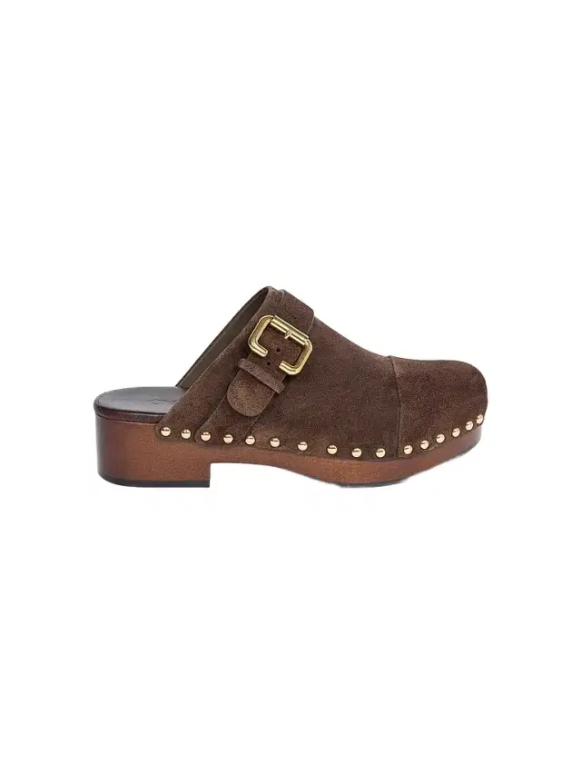 Chloé Women's Jeannette Suede Clogs - Chocolate Brown