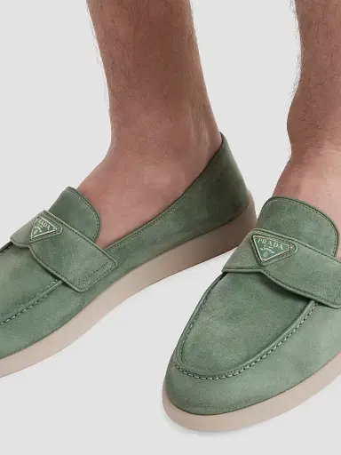 Prada Men's Suede Loafers | Thumbnail 6 Prada Men's Suede Loafers | Thumbnail 6