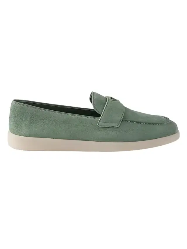 Prada Men's Suede Loafers - Green