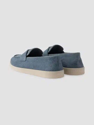 Prada Men's Suede Loafers - Blue Grey - Size 6.5 | Thumbnail 3