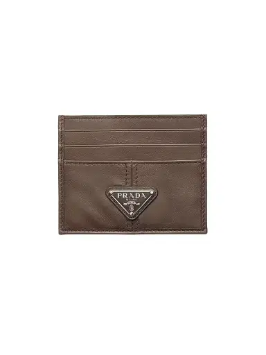 Prada Men's Leather Card Holder | Thumbnail 1 Prada Men's Leather Card Holder | Thumbnail 1