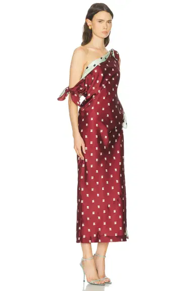 MARINA MOSCONE Tabard Tie Dress | Thumbnail 2
