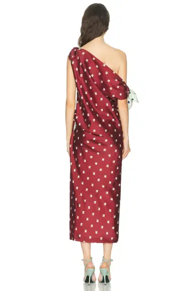 MARINA MOSCONE Tabard Tie Dress | Thumbnail 4