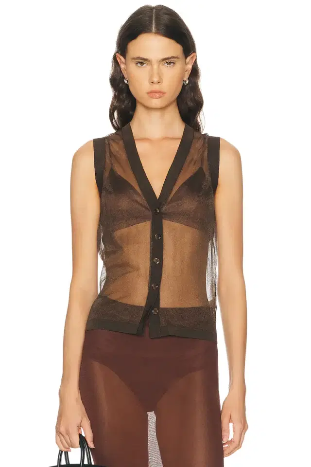 RENGGLI Sheer Knit Vest