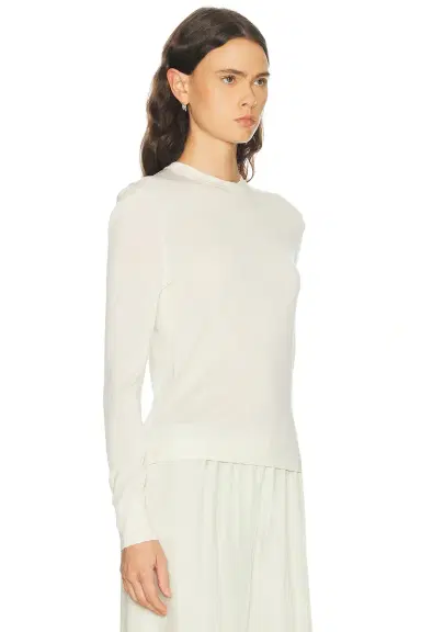 RENGGLI Silk Cashmere Crewneck Sweater | Thumbnail 2