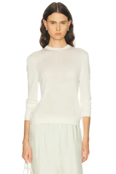 RENGGLI Silk Cashmere Crewneck Sweater | Thumbnail 1
