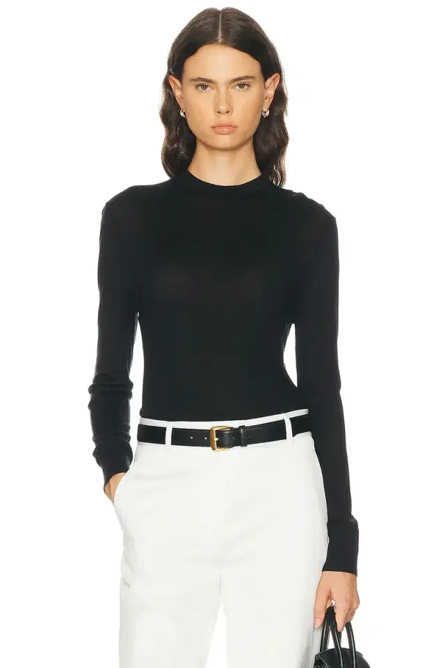 Silk Cashmere Crewneck Sweater