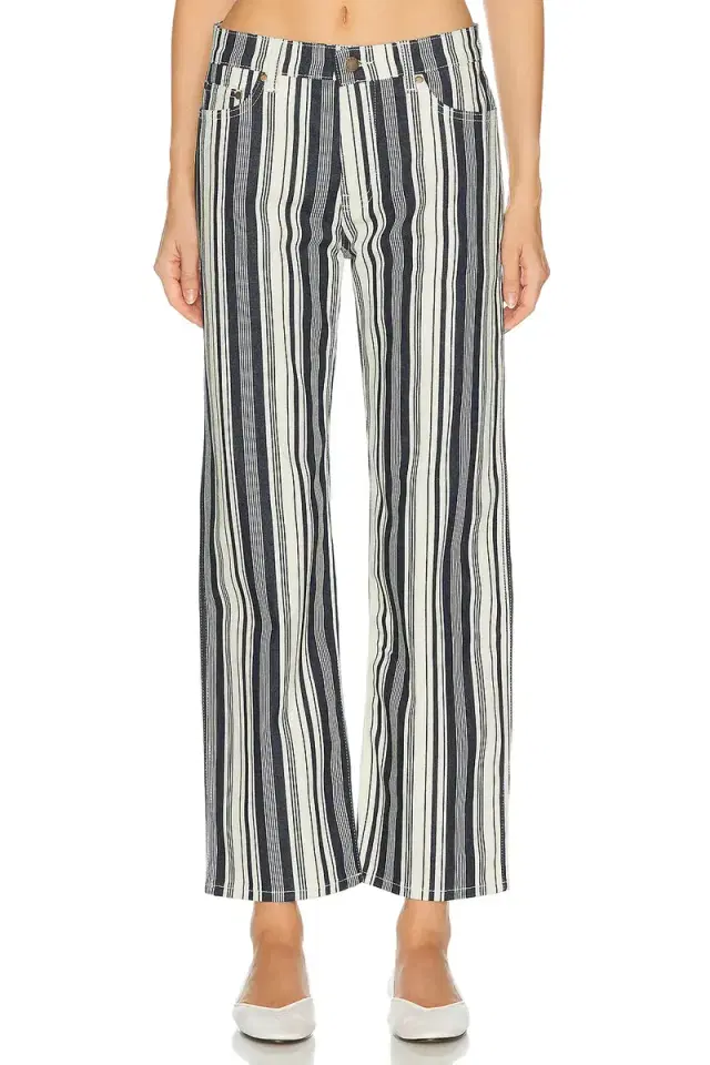 Stripe Straight Leg