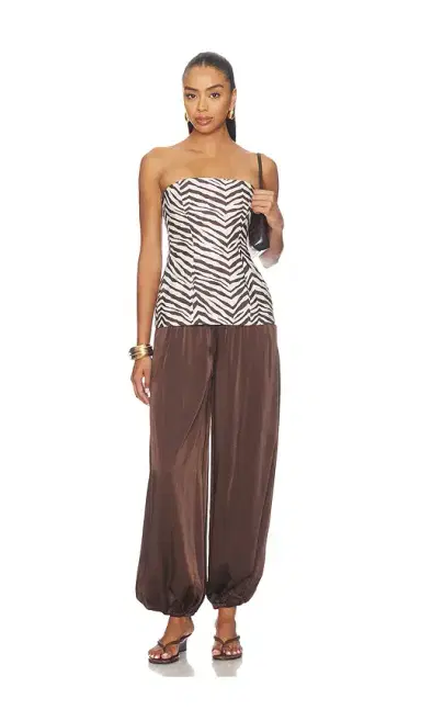 Bardot Nikola Satin Balloon Pant | Thumbnail 5