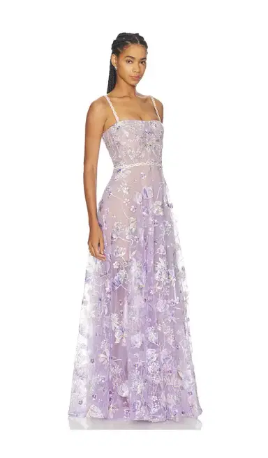 Bronx and Banco Midnight Embroidered Floral Gown | Thumbnail 2 Bronx and Banco Midnight Embroidered Floral Gown | Thumbnail 2