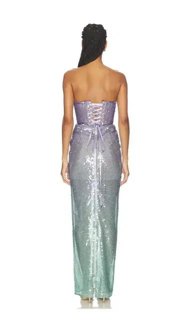 Bronx and Banco Ibiza Ombre Farah Strapless Maxi Dress | Thumbnail 3
