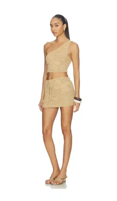 MORE TO COME Raine Crochet Mini Skirt Set | Thumbnail 2