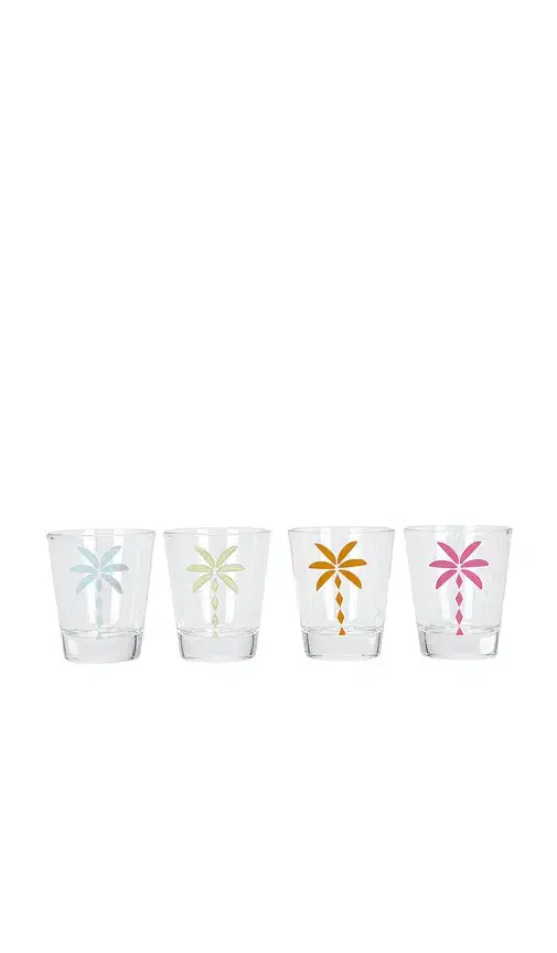 Frasier Sterling Palms Shot Glass Set Of 4