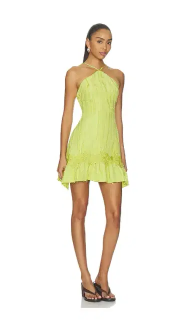Yellow The Label Banyan Textured Mini Dress | Thumbnail 2 Yellow The Label Banyan Textured Mini Dress | Thumbnail 2
