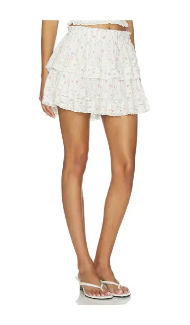 LoveShackFancy Ruffle Mini Skirt | Thumbnail 2 LoveShackFancy Ruffle Mini Skirt | Thumbnail 2