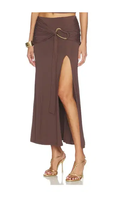Bardot Dion Gold Detail Midi Skirt | Thumbnail 3 Bardot Dion Gold Detail Midi Skirt | Thumbnail 3