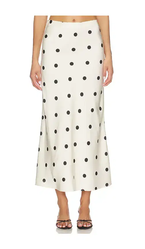 Bardot Pheobe Satin Midi Skirt