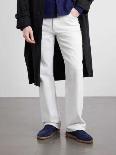 Tom Ford Leather-Trimmed Suede Sneakers - Men | Thumbnail 2 Tom Ford Leather-Trimmed Suede Sneakers - Men | Thumbnail 2
