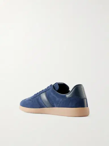 Tom Ford Leather-Trimmed Suede Sneakers - Men | Thumbnail 4 Tom Ford Leather-Trimmed Suede Sneakers - Men | Thumbnail 4