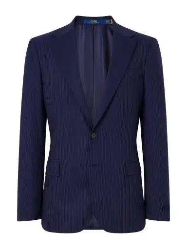 Polo Ralph Lauren Pinstriped Wool-Blend Suit Jacket - Men | Thumbnail 1 Polo Ralph Lauren Pinstriped Wool-Blend Suit Jacket - Men | Thumbnail 1