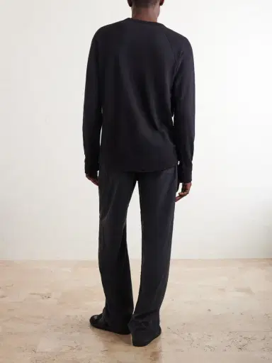 James Perse Garment-Dyed Loopback Supima Cotton-Jersey Sweatshirt - Men | Thumbnail 4 James Perse Garment-Dyed Loopback Supima Cotton-Jersey Sweatshirt - Men | Thumbnail 4