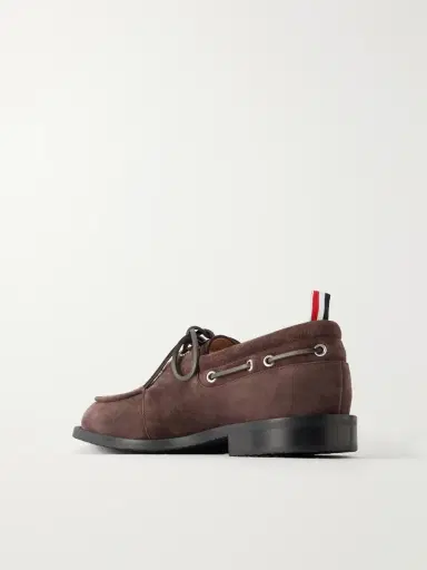 Thom Browne Suede Boat Shoes - Men | Thumbnail 4