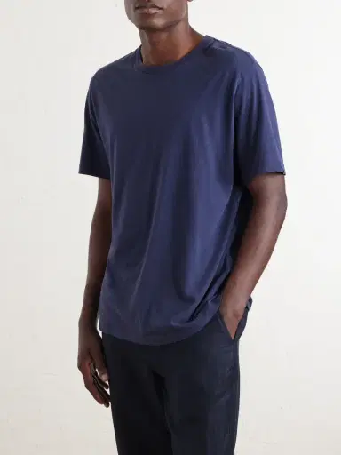 Frescobol Carioca Dinis Linen-Blend T-Shirt - Men | Thumbnail 3 Frescobol Carioca Dinis Linen-Blend T-Shirt - Men | Thumbnail 3