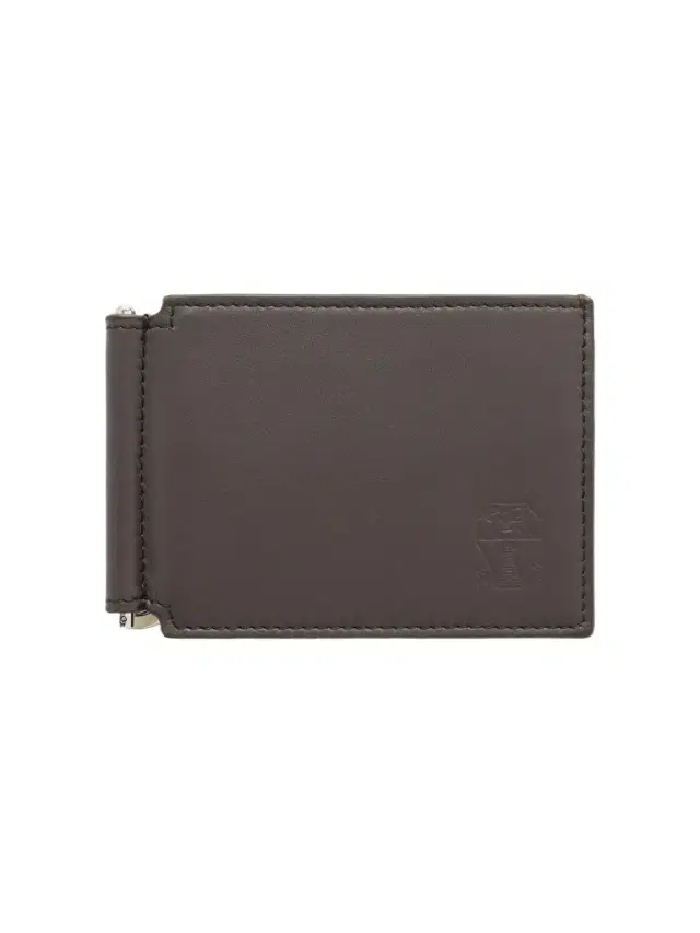 Brunello Cucinelli Logo-Debossed Leather Billfold Wallet With Money Clip - Men