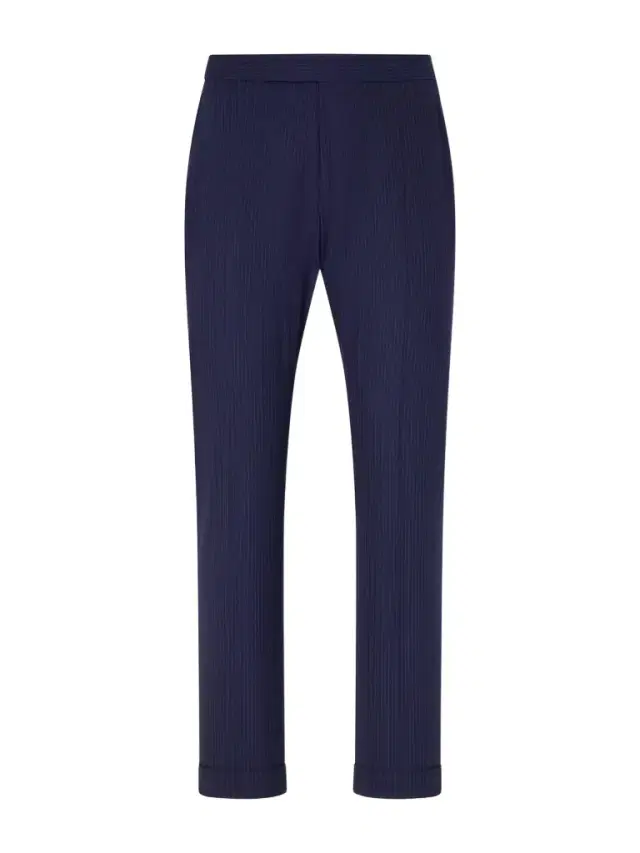 Straight-Leg Pinstriped Wool-Blend Suit Trousers - Men
