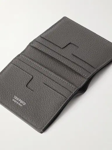 Tom Ford Full-Grain Leather Bifold Cardholder - Men | Thumbnail 4