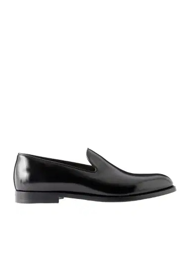 Brunello Cucinelli Evening Glossed Leather Loafers - Men | Thumbnail 1