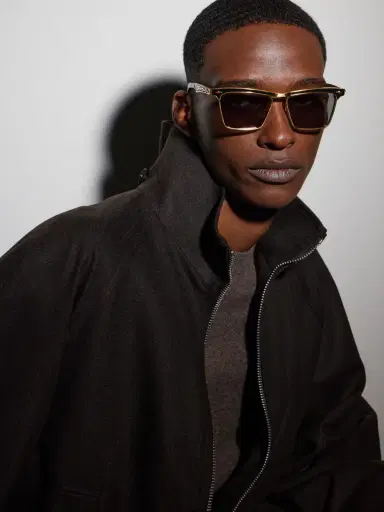 Jacques Marie Mage Miles City Squared-Frame Gold-Tone Sunglasses - Men | Thumbnail 2 Jacques Marie Mage Miles City Squared-Frame Gold-Tone Sunglasses - Men | Thumbnail 2