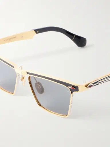 Jacques Marie Mage Miles City Squared-Frame Gold-Tone Sunglasses - Men | Thumbnail 3 Jacques Marie Mage Miles City Squared-Frame Gold-Tone Sunglasses - Men | Thumbnail 3